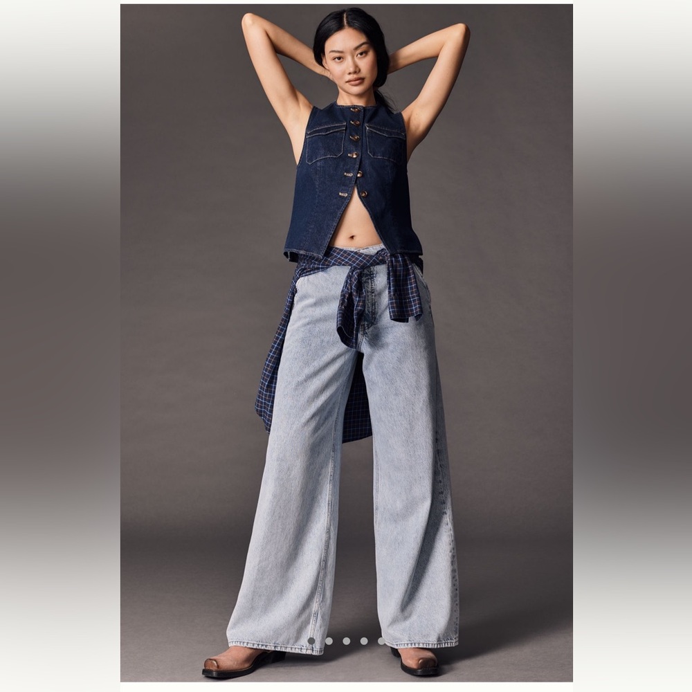 FRAME The Wide Trouser High-Rise Jeans
